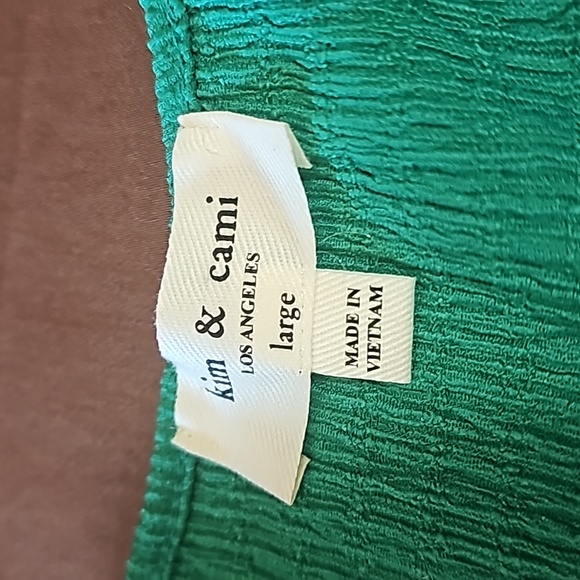 Puff sleeve top Christmas green - Picture 4 of 6